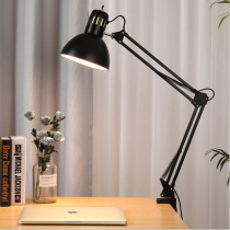 LED long arm iron art table lamp cantilever bedside children eye care study students work office home metal