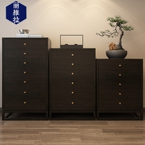 New Chinese solid wood Multi-drawer bucket cabinet Ticebox minimalist modern Living room Bedroom Contained Storage Cabinet Furniture Whole
