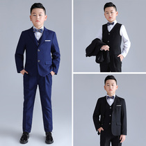 Boy Big Boy Show Costume Fat Kids Kids Fat Kids Plus Extra Host White Shirt Trousers Kids Dress Set