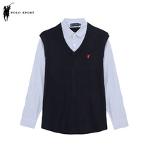 Polo Sport Knitted Men in early autumn 2022 new casual fake two knitted shirts and niche design