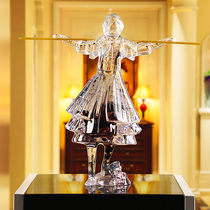 Figure ornaments Abstract transparent artwork Qi Heavenly Sage Sun Wukong Supreme Treasure Maitreya Buddha Jigong Entrance Hotel