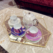 Spot British LSA BVLGARI hotel with color ceramic teapot Coffee pot Italian coffee cup Mug