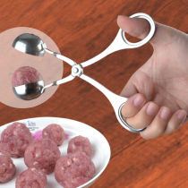 Stainless steel meatball maker Meatball clip DIY fishball shrimp ball fried beef blanch ball gadget kitchen mold