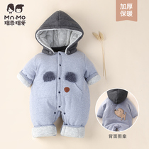 Bo En Bo love winter baby men and women baby clip thick cotton thickened warm one-piece climbing clothing Hayi 1200 