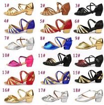 Latin dance shoes Children girls dance shoes with soft bottom children low heel sandals Summer Girls children practice dancing