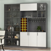 Will-style Light Lavish Wine Cabinet Close To Wall Integrated Modern Minima Living Room Large Capacity Dining Side Cabinet Bowls Cupboard Restaurant Tea Water Cabinet