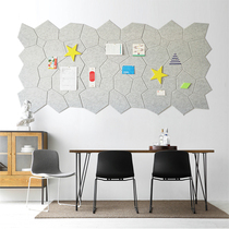 ins wind high-grade gray Nordic stone mosaic felt TV sofa background wall 3d stereo wall sticker photo wall