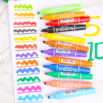 12-color marker pen color large head pen can not be erased oil marker POP marker pen wholesale