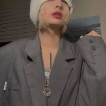 97BONES demon smiley face pendant trampoline Wild couple couple original national tide necklace SHMILYPW