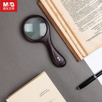 Morning light magnifying glass high-definition handheld LED optical magnifying glass 2 5 times children student magnifying glass 3 5 times portable old man reading newspaper magnifying glass 3 times