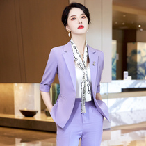 Professional suit female spring and summer new temperament goddess van dress high-end manager working suit suit pants