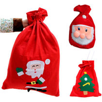 Christmas decoration Santa Claus back bag gift bag gift bag non-woven decal gift bag old man head back bag