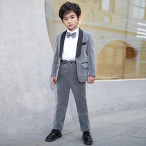 Childrens suit handsome young boys suit Three sets of flower children to host the mens Korean version Stage Studios shooting clothes