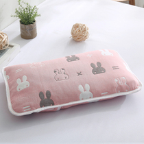 Agelea Childrens Pure Cotton Pillowcase Cartoon Summer Six Floors Full Cotton Cloth Pillow Headgear Kindergarten Suction 3050
