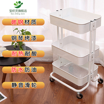 Carbon steel beauty whistle trolley skin management tool car small bubble instrument trolley storage