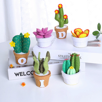 Childrens kindergarten succulent plant potted simulation bouquet-free cutting non-woven cloth handmade diy material package