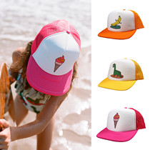 Daddy home spot Polish Kukukid new children color cartoon summer Joker baseball cap multicolor