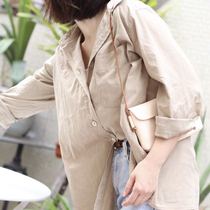 Kamo dirty bag series tanned cowhide mobile phone bag mini shoulder bag tuck bag