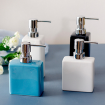 Solson ceramic lotion dispensing Home hotel shampoo Shower gel Hand sanitizer Conditioner square pressing bottle