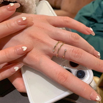 Send element ring ring ~ bamboo ring net Red fashion personality light luxury niche exquisite ins tide minority design Food ring