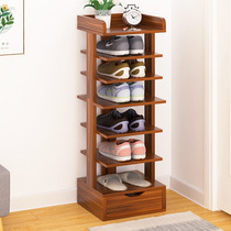 Provincial space shoe rack vertical small fan small small small narrow door simple door mini multi-layer occupied