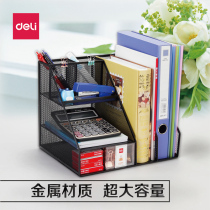 Right-hand Iron Document Shelf Information Shelf File Frame Office Desktop Containing Shelf File Shelf Multilayer Folder Containing box Bookshelf Easy table Students with book stand shelves File Bar