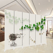 Chinese-style screen partition living room simple modern decorative wall office into the home mobile folding screen entrance fabric