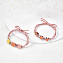 Sen Mi Rabbit 2020 New Year childrens hair accessories cartoon bracelet leather band dual-purpose girl tie hair cute headstring