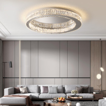 Crystal lamp led ceiling lamp living room lamp atmospheric simple modern warm bedroom lamp Nordic light luxury dining hall lamp