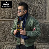 American Alpha industry Alpha mens MA-1 slim version outdoor cold cotton jacket casual flight clip