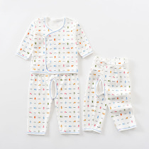 Dobby rabbit baby underwear set Newborn underwear monk clothes Pure cotton baby suit Newborn baby clothes spring