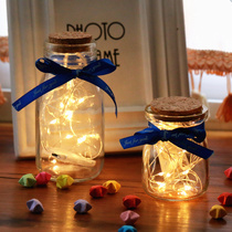 Cute pudding star bottle Drifting starry sky wishing bottle Lucky star bottle Home creative jewelry gift materials