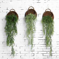 Guest creative home hall interior wall decoration wall decoration Nordic modern simulation plant wall decoration shop pendant
