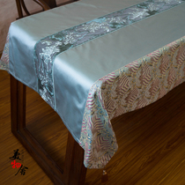 Beauty house high-end villa-like room desk cloth table cloth New Chinese style geb neoclassical embroidered table cloth tea table cloth