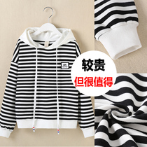 Girls Sweatshirt 2021 New Spring and Autumn Hooded Long Sleeve Trunk T-shirt Little Girl Autumn Dress Childrens Top