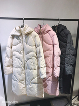 New mid-length womens down jacket shading meat is thin and loose plus size womens winter thick fashion warm jacket