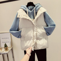Korean short warm thin down jacket women 2020 Winter new womens loose slim vest vest coat women