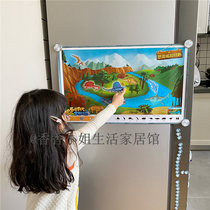Excellent learning plaything ~ puzzle 4D animation AR panoramic scratch set panoramic cognitive wall chart