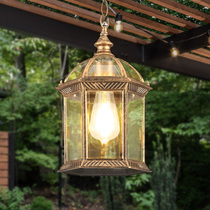 European outdoor chandelier waterproof balcony porch aisle courtyard lamp Villa grape stand Pavilion American outdoor chandelier