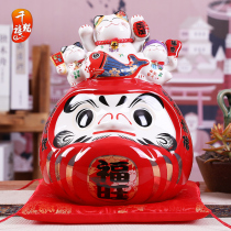 Millennium Cat Fuwang Dharma Cai Cat Ornaments Japanese Sushi Shop Opening Gifts Home Decoration Ceramics