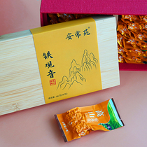 Anxi Tieguanyin 2021 new tea alpine orchid ancient method handmade special strong-scented oolong tea gift box 300g