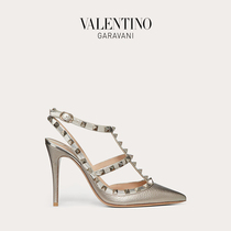 VALENTINO VALENTINO GARAVANI ladies ROCKSTUD lace-up stud heels sandals