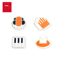 Shanghai Grand Theatre Drama Club series Steel ballet violin badge brooch Literary gift