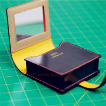 MINI leather bag pattern 3 38 cut distance DIY makeup bag paper type QQW-155 lipstick bag version