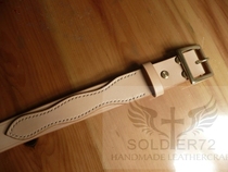 Knife Guest 72 Manual Original New Pitalian Original Color Plant Tannic Leather Bull Leather Pure Copper Square Daily Font With Buckle Strap