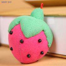 Kindergarten hand-sewn self-made Fruit strawberry pendant doll puppet doll handmade fabric diy material bag