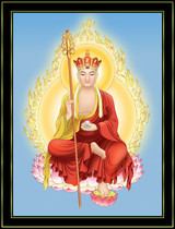 Boutique Hide King Bodhisattva Living Room Cross Embroidered hand-embroidered material Kit silk thread cotton thread Precision printing Buddha