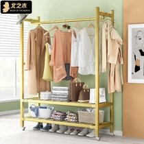 Bedroom floor hanger Easy clothes hanger FLOOR HOME DOUBLE COAT HANGER REMOVABLE HANGING HANGER CORNER CLOAKHAT RACK