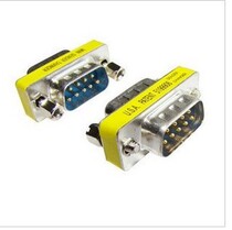 9-pin male-to-male adapter 9-pin serial port adapter rs232 extension head DB9 male-to-male adapter