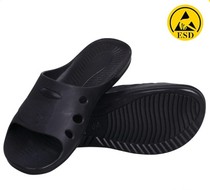 High quality anti-static SPU slippers anti-static slippers anti-static sandals dust-free shoes (Black Blue White)